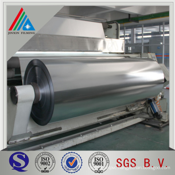 Metallized polyester metallic film for food packaging